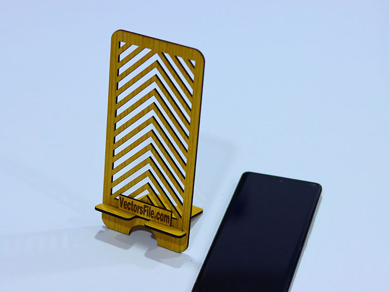 Laser Cut Cell Phone Stand Template Wooden Mobile Stand
