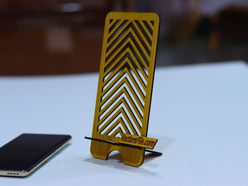 Laser Cut Cell Phone Stand Template Wooden Mobile Stand