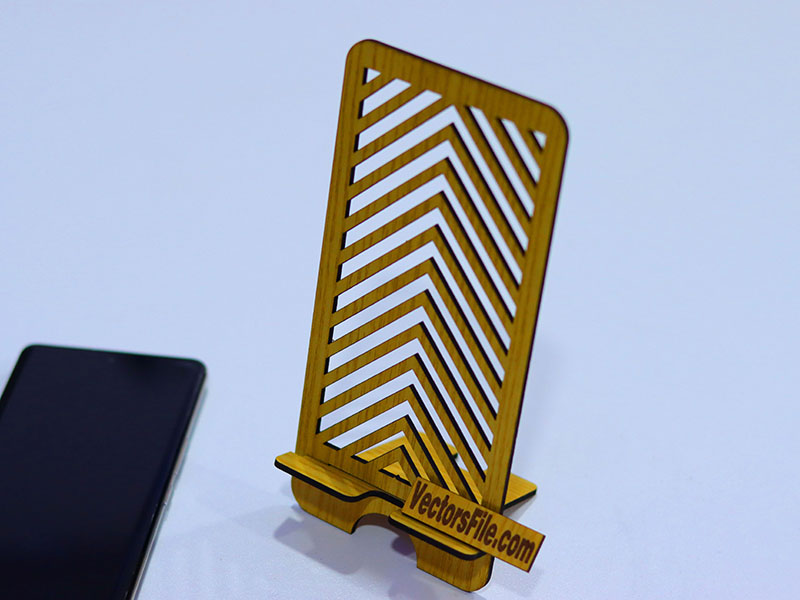 Laser Cut Cell Phone Stand Template Wooden Mobile Stand