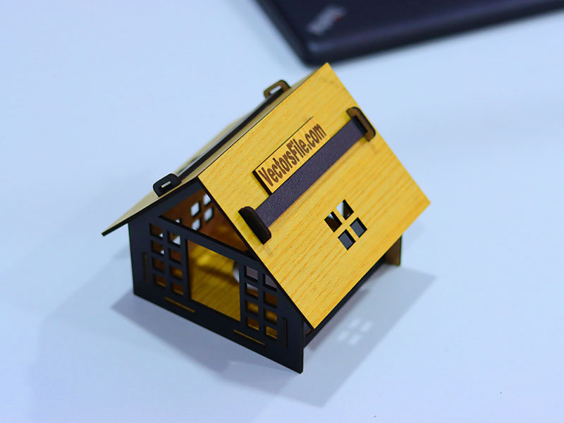 Laser Cut House Tealight Holder Tea Light Candle Holder