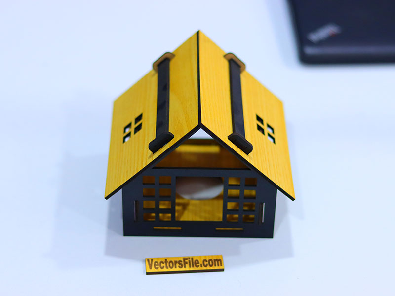 Laser Cut House Tealight Holder Tea Light Candle Holder