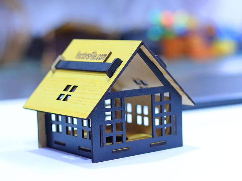 Laser Cut House Tealight Holder Tea Light Candle Holder