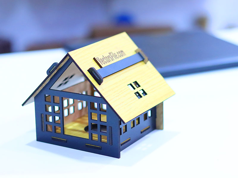 Laser Cut House Tealight Holder Tea Light Candle Holder
