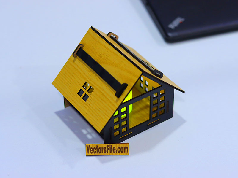 Laser Cut House Tealight Holder Tea Light Candle Holder