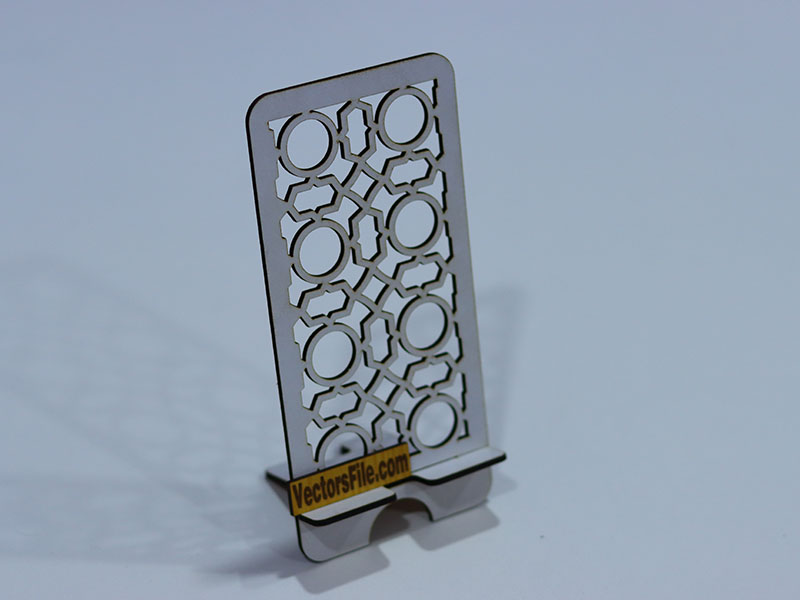 Laser Cut Cell Phone Stand Wooden Mobile Holder Desk Stand