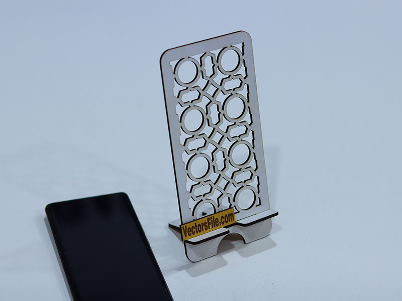 Laser Cut Cell Phone Stand Wooden Mobile Holder Desk Stand
