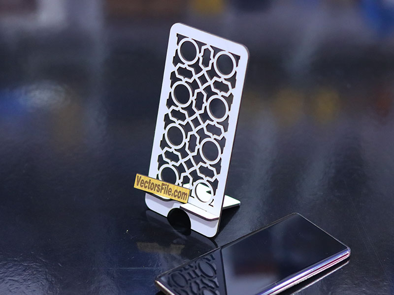 Laser Cut Cell Phone Stand Wooden Mobile Holder Desk Stand