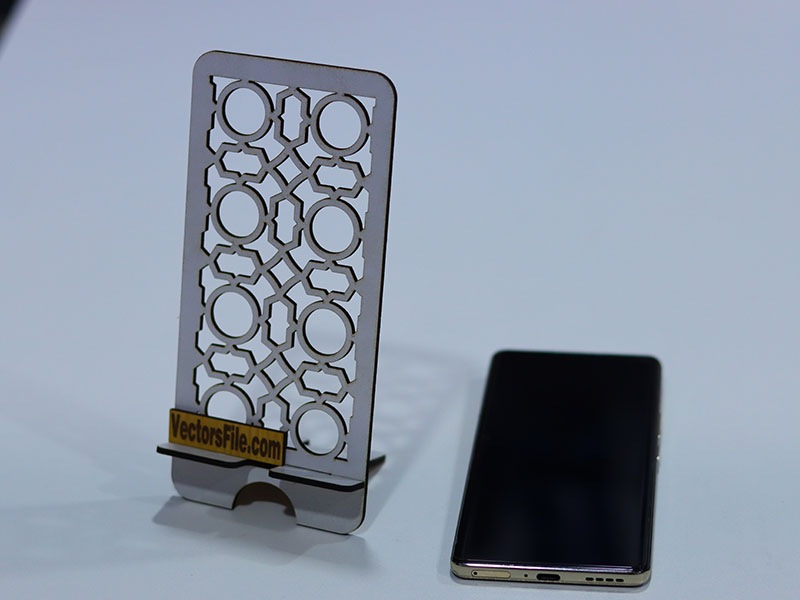 Laser Cut Cell Phone Stand Wooden Mobile Holder Desk Stand