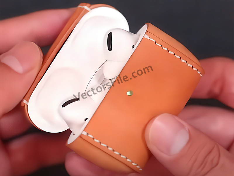 Airpods Case Laser Cut Airpods Leather Pouch Template