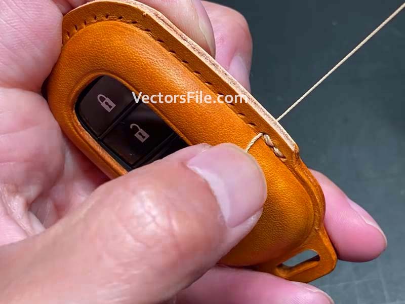 Laser Cut Leather Car Remote Key Holder Case Cover Template