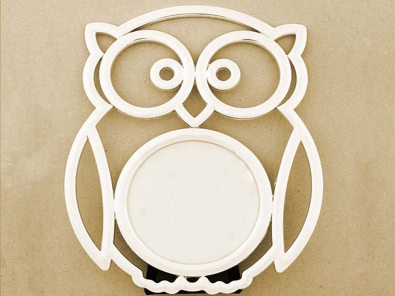 Laser Cut Personalized Owl Baby Photo Frame Design