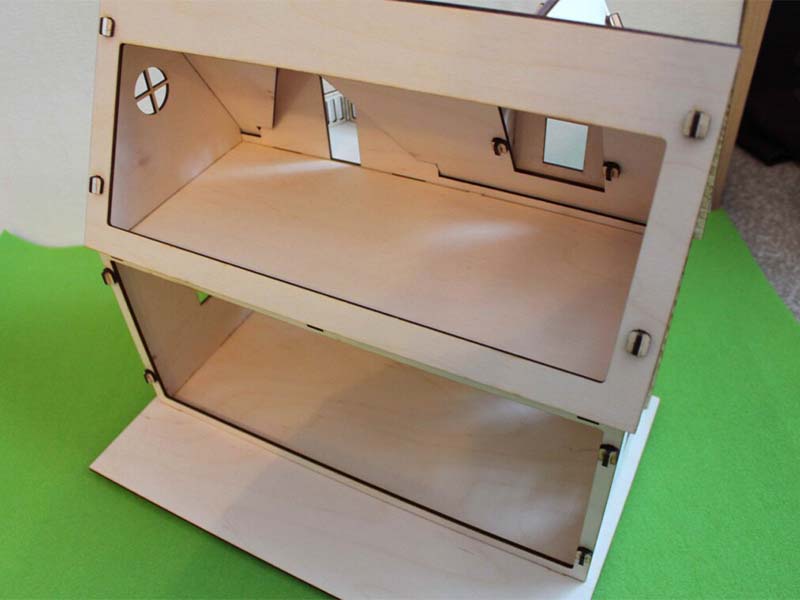 Laser Cut Barbie Dollhouse 3D Wooden Puzzle Kit