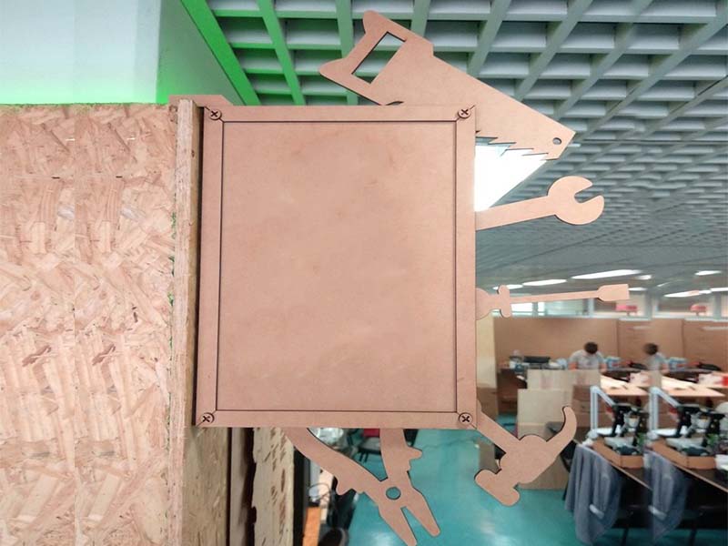 Laser Cut Wooden Wall Sign Board for Tools Shop