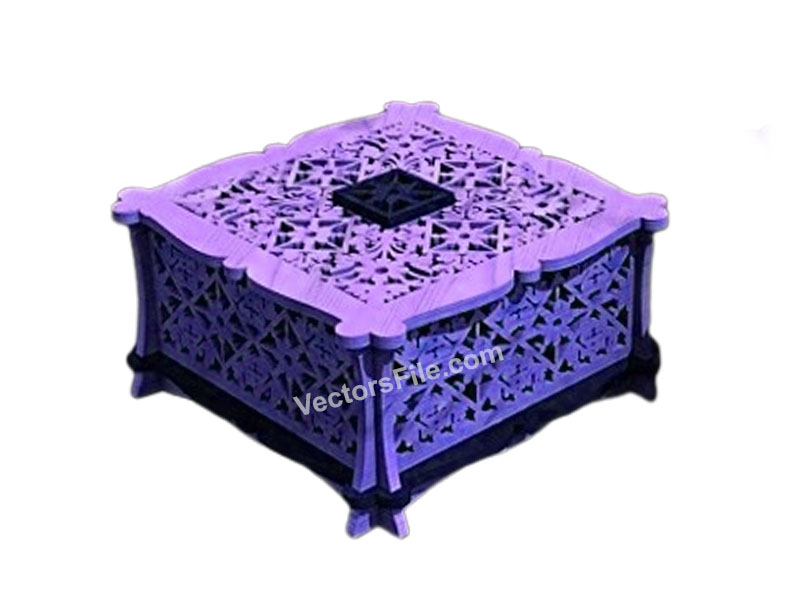 Laser Cut Wooden Chocolate Gift Box and Jewelry Box Design