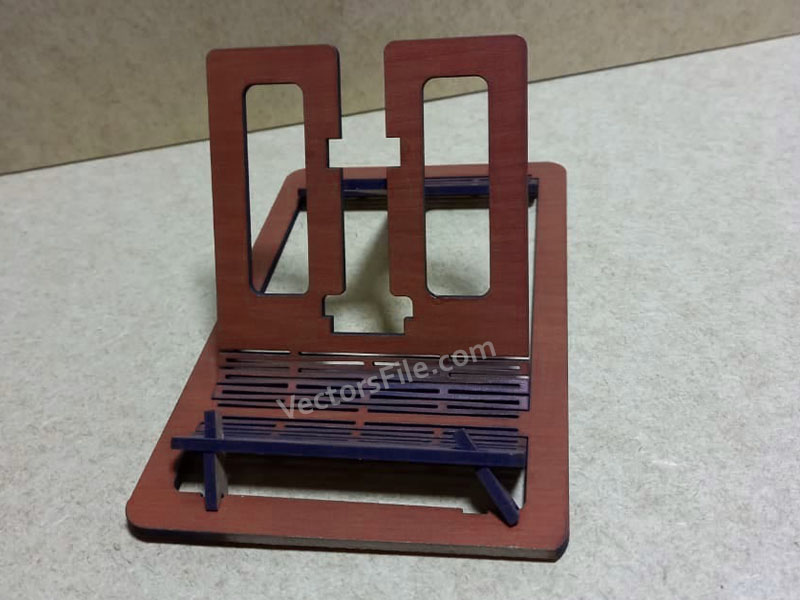 Laser Cut Portable Phone Desk Stand Holder
