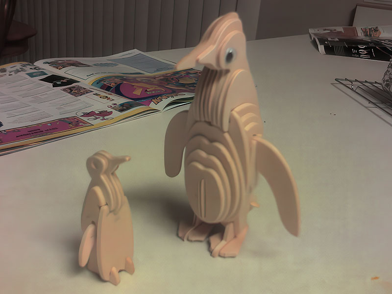 Laser Cut Penguin 3D Wooden Animal Model Kit