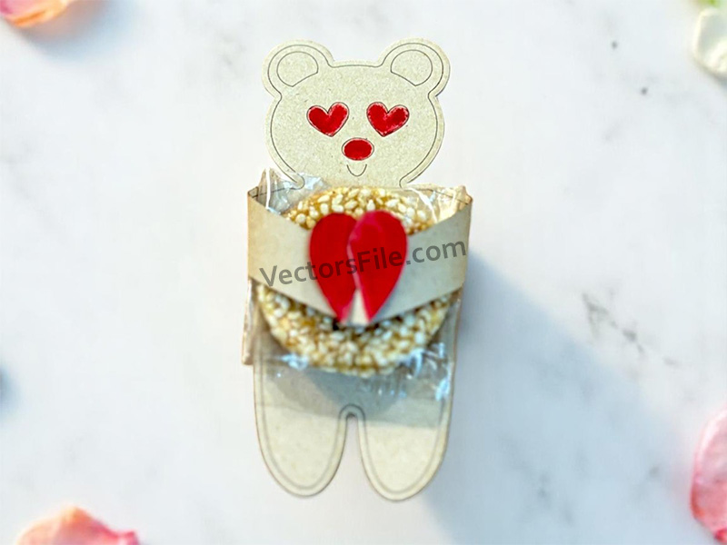 Laser Cut Paper Craft Bear Gift Tags Idea