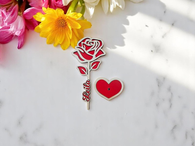 Laser Cut 3D Flower Stand for Room Decor Idea