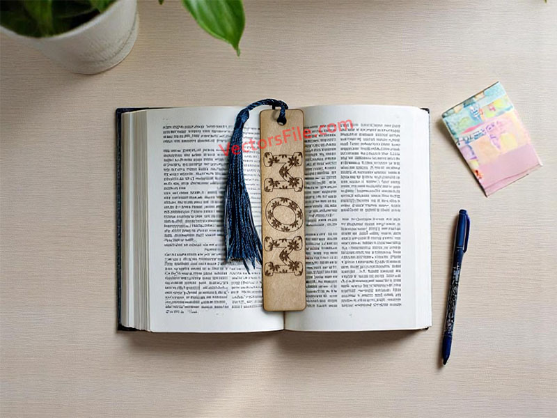 Laser Cut Personalized Wooden Bookmark Tags
