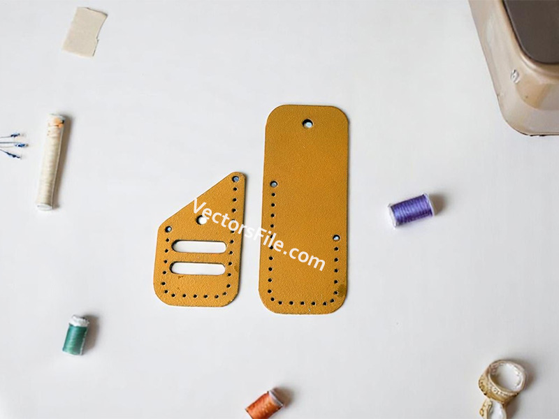 Laser Cut Leather Sewing Needle Case Template