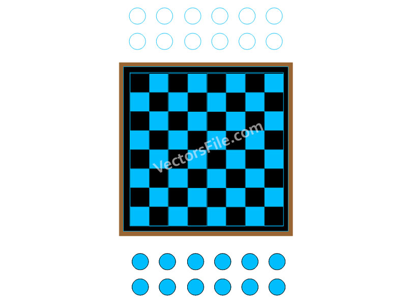 Laser Cut Wooden Chess Board Game Template
