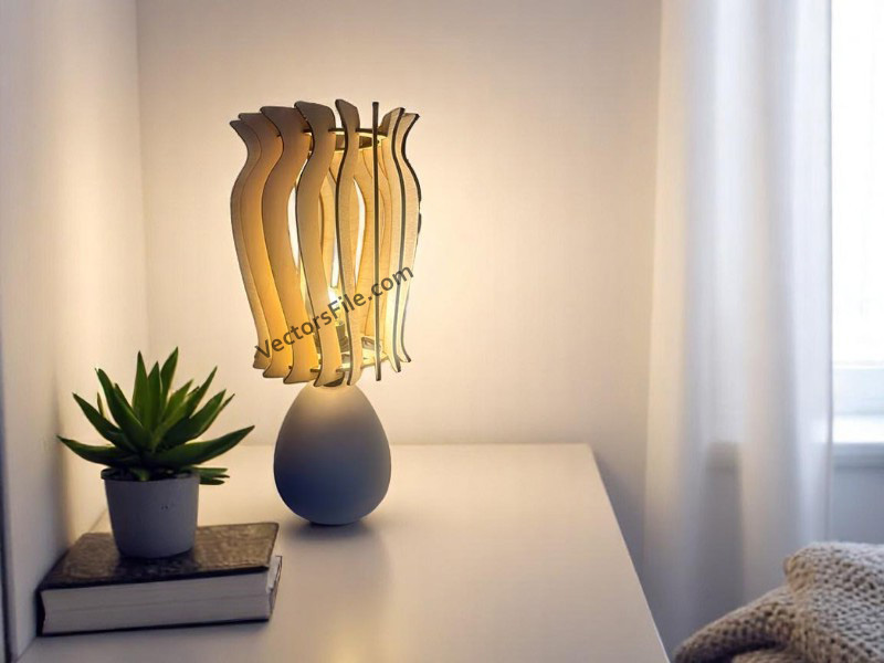 Laser Cut Side Table Layer Lamp Shade Design