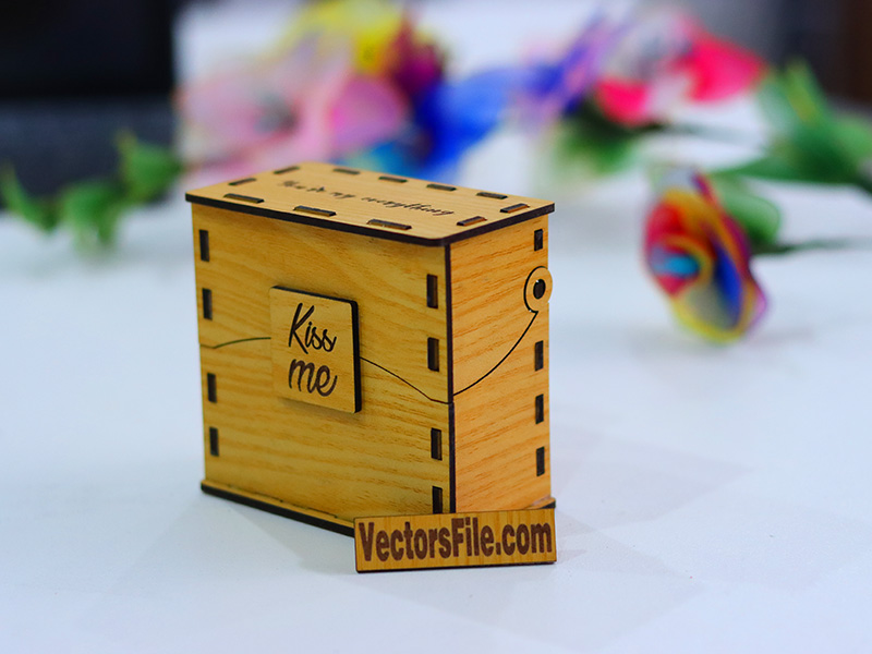 Laser Cut Gift Box Design Valentines Day Box Jewelry Box Template