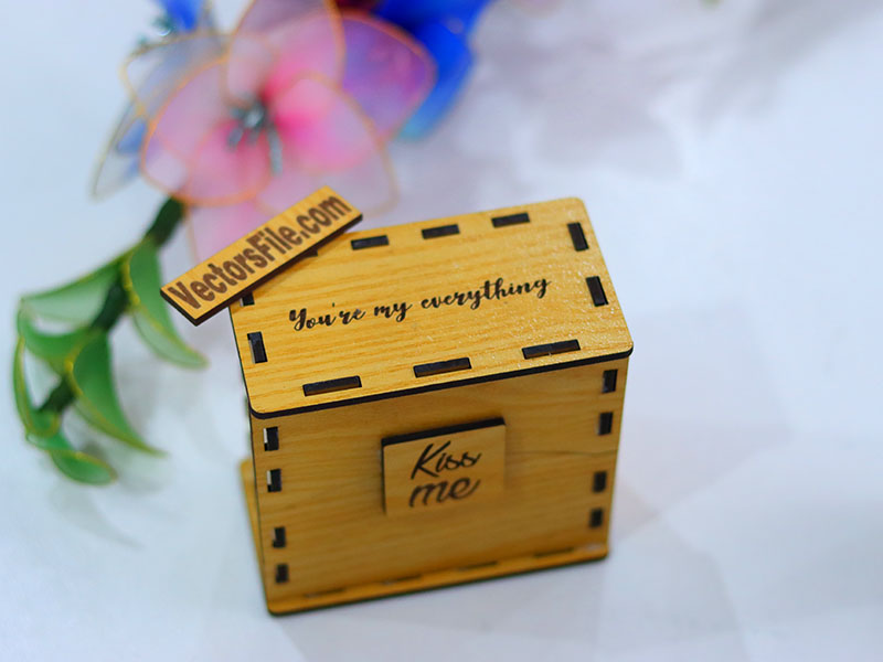 Laser Cut Gift Box Design Valentines Day Box Jewelry Box Template