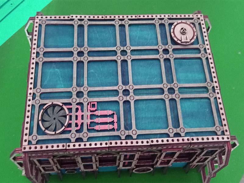Laser Cut Wargame Bunker 3D Puzzle Toy Model Kit