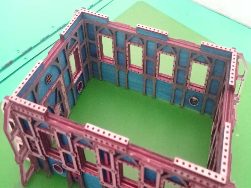 Laser Cut Wargame Bunker 3D Puzzle Toy Model Kit