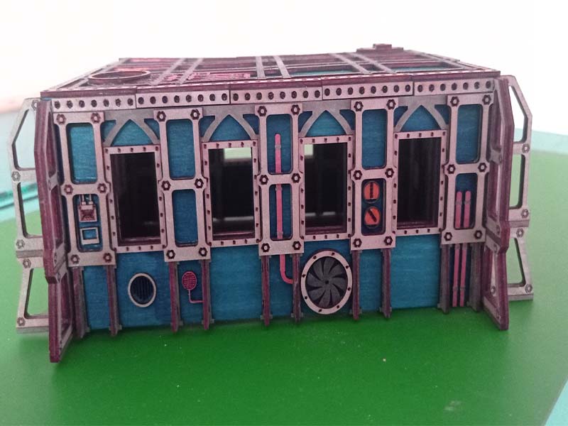 Laser Cut Wargame Bunker 3D Puzzle Toy Model Kit