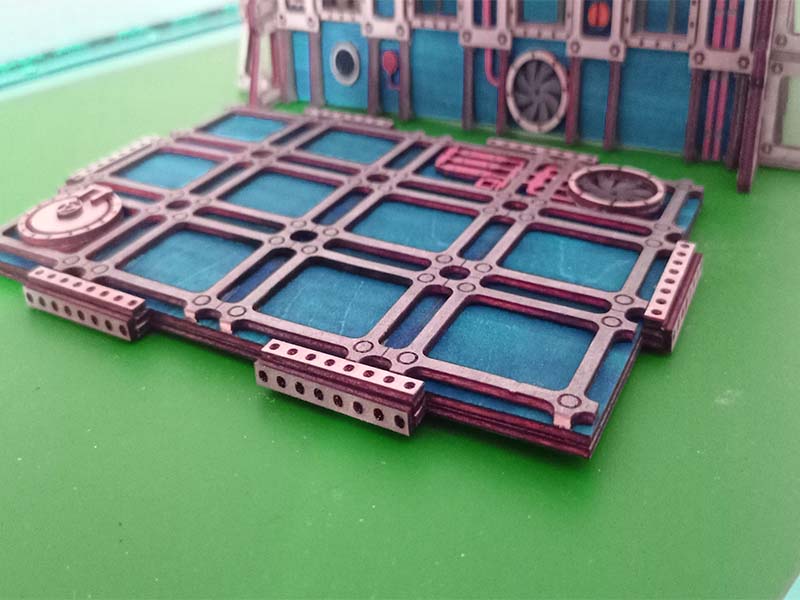 Laser Cut Wargame Bunker 3D Puzzle Toy Model Kit