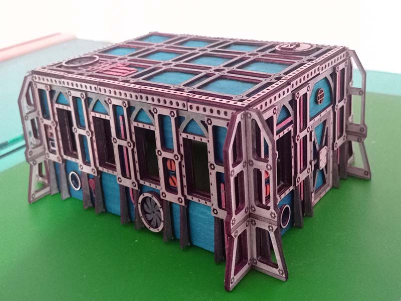 Laser Cut Wargame Bunker 3D Puzzle Toy Model Kit