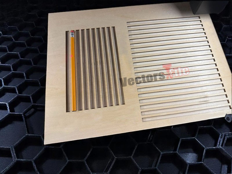 Laser Cut Pencil Engraving Jig Template