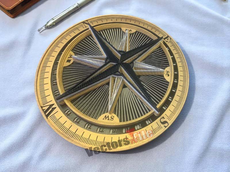 Laser Cut 3D Puzzle Multi layered Compass Model Kit