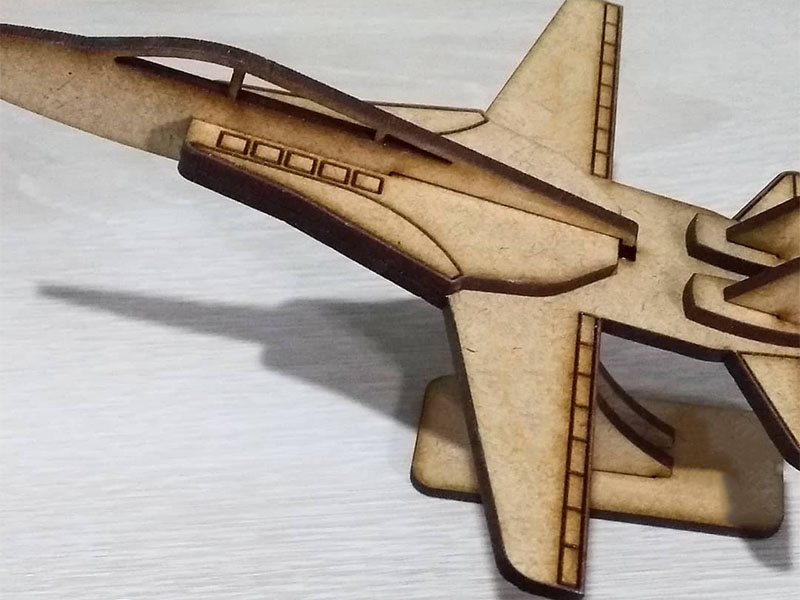 Laser Cut F 14 Fighter Jet Aircraft Toy Model Kit