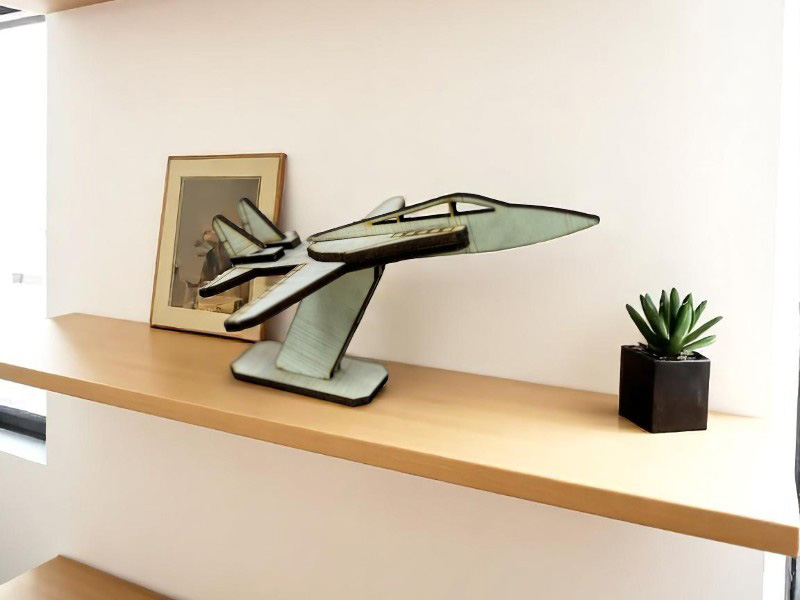 Laser Cut F 14 Fighter Jet Aircraft Toy Model Kit