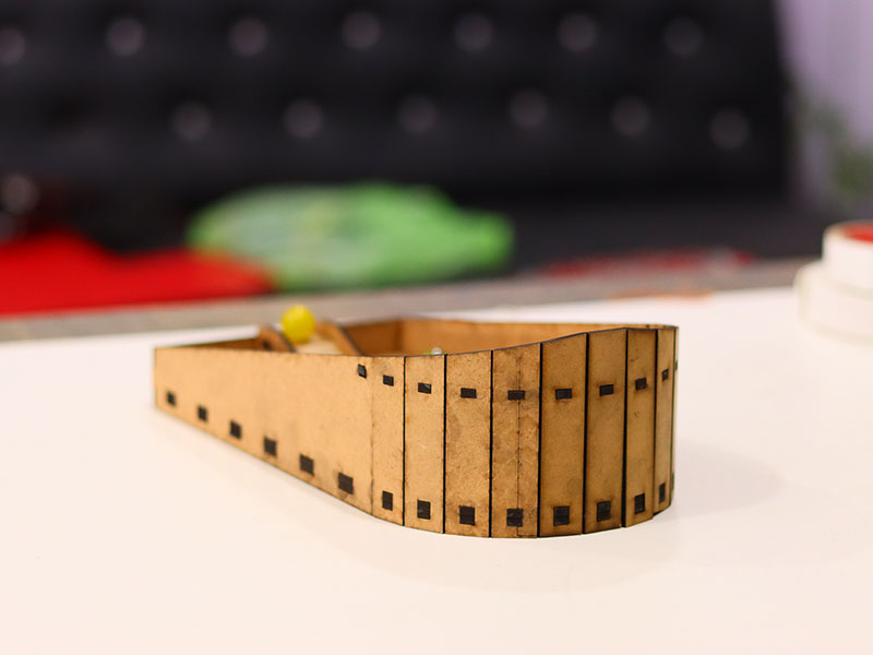Laser Cut 3D Wooden Ten Pin Bowling Board Game for Kids