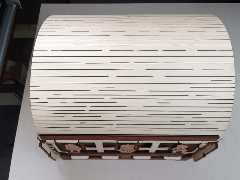 Laser Cut 3D Wooden Puzzle Pirates Treasure Chest Box