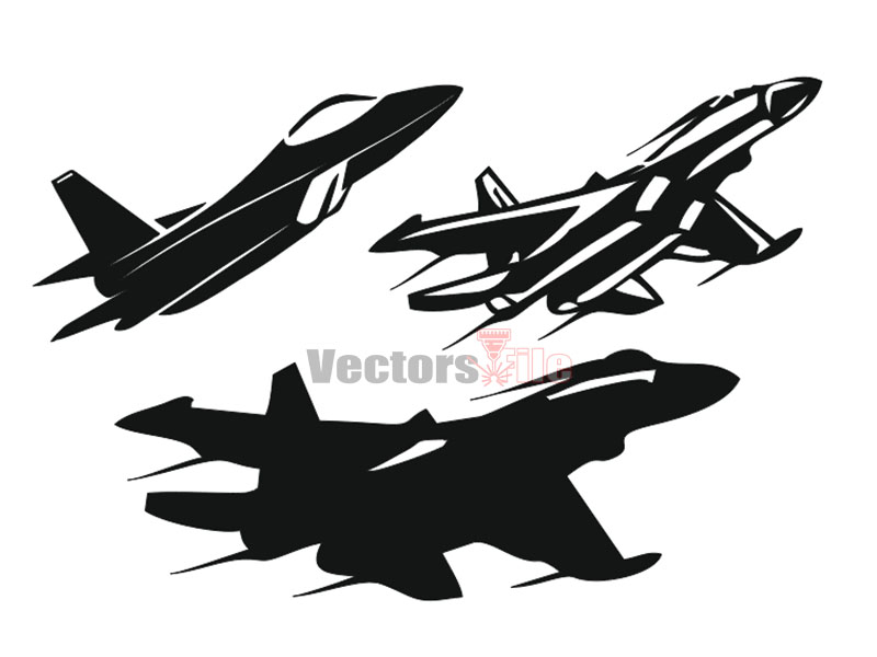 Laser Cut Acrylic Airplane Template Vector File