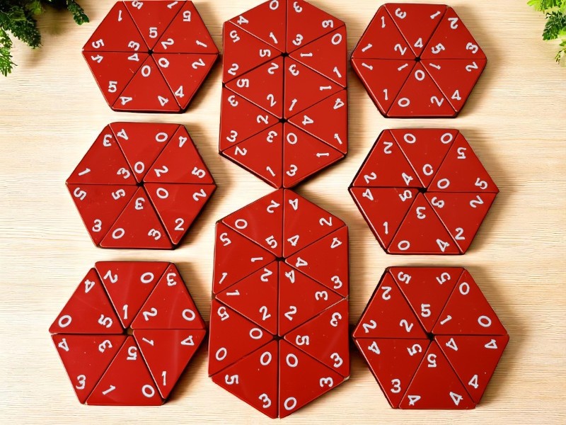 Laser Cut Triominos Triangle Board Game Template