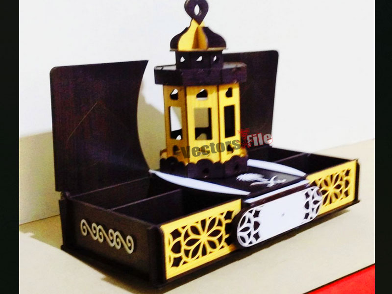 Laser Cut Wooden Decorative Wooden Lantern Box Template