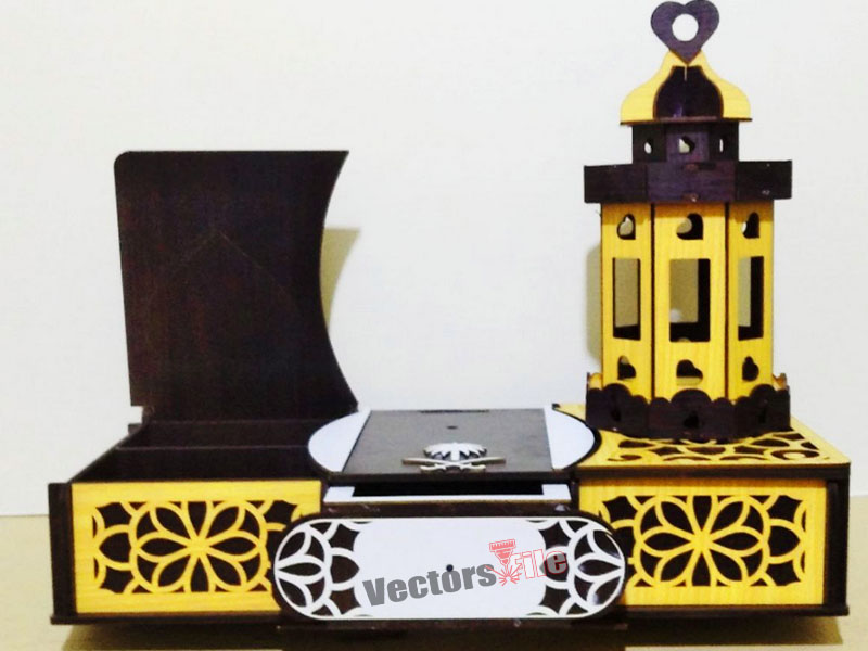 Laser Cut Wooden Decorative Wooden Lantern Box Template