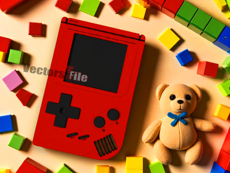 Laser Cut Wooden Mario Game Console Kit Vector File