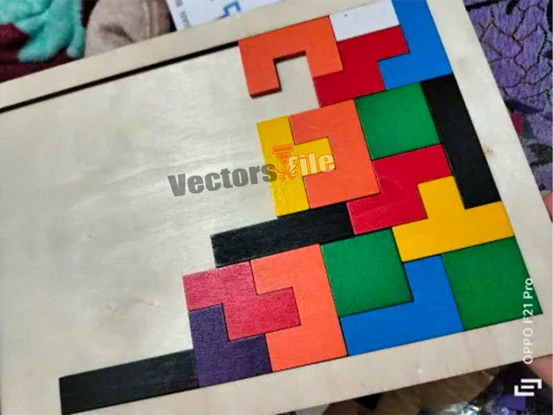 Laser Cut Wooden Intelligence Puzzle Board Game Template