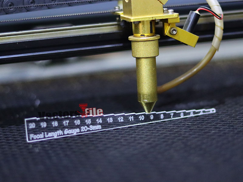 Laser Focus Depth Measure Focal Length Ruler Focal Height Gauge 3 to 20mm