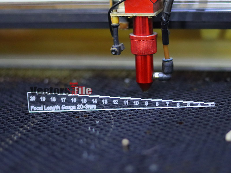 Laser Focus Depth Measure Focal Length Ruler Focal Height Gauge 3 to 20mm