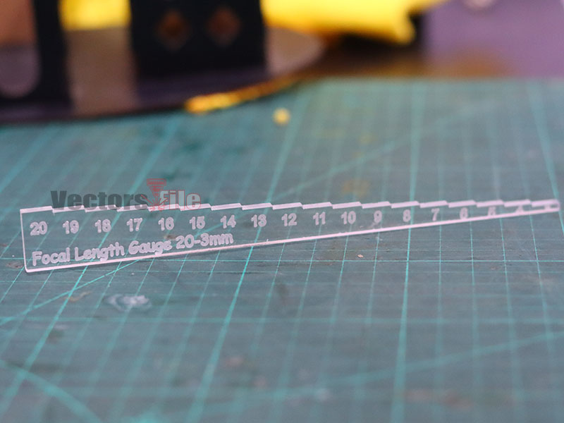 Laser Focus Depth Measure Focal Length Ruler Focal Height Gauge 3 to 20mm