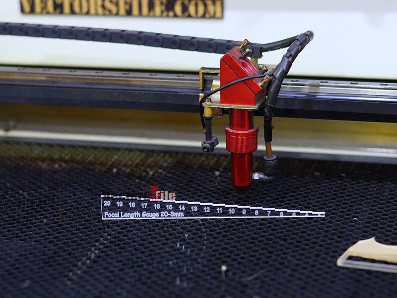 Laser Focus Depth Measure Focal Length Ruler Focal Height Gauge 3 to 20mm