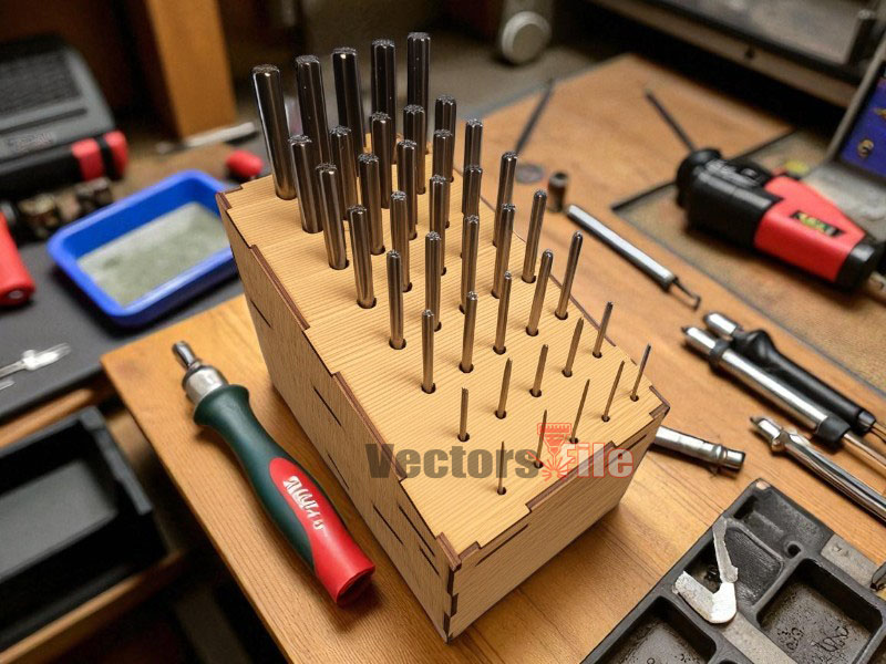 Laser Cut Chucking Reamer Tools Holder Stand